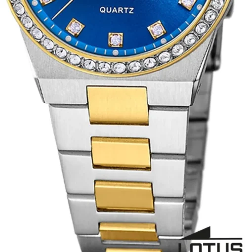 Lotus Damenuhr Edelstahl silbergold Lotus Classic Armbanduhr UL18886/3