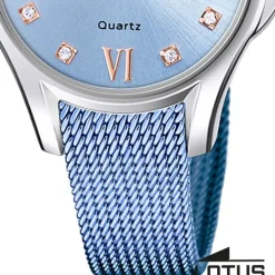 Lotus Damenuhr Edelstahl blau Lotus Classic Armbanduhr UL18799/2