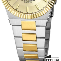Lotus Damenuhr Edelstahl silbergold Lotus Classic Armbanduhr UL18839/2