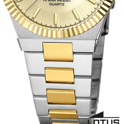 Lotus Damenuhr Edelstahl silbergold Lotus Classic Armbanduhr UL18839/2