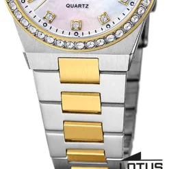 Lotus Damenuhr Edelstahl silbergold Lotus Classic Armbanduhr UL18886/1