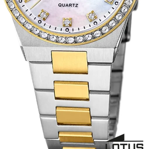 Lotus Damenuhr Edelstahl silbergold Lotus Classic Armbanduhr UL18886/1