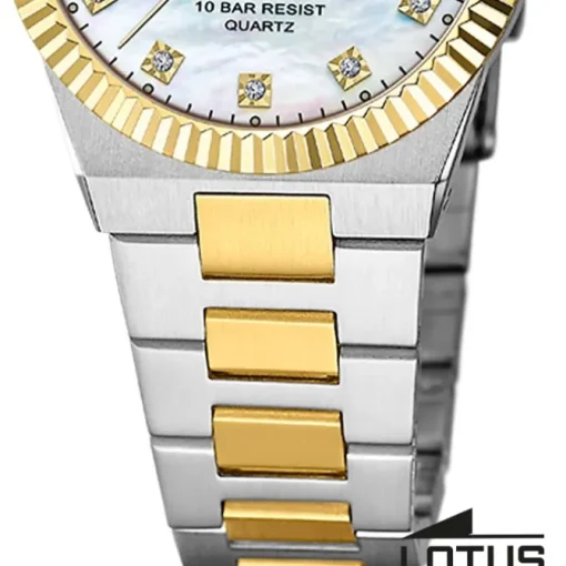 Lotus Damenuhr Edelstahl silbergold Lotus Classic Armbanduhr UL18839/1
