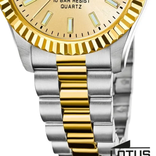 Lotus Damenuhr Edelstahl silber gold Lotus Classic Armbanduhr UL18931/2