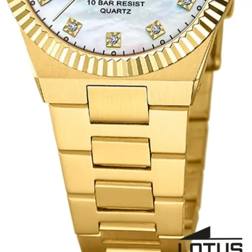 Lotus Damenuhr Edelstahl gold Lotus Classic Armbanduhr UL18840/1