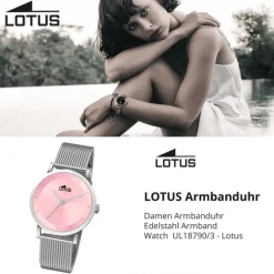 Lotus Damenuhr Edelstahl silber Lotus Classic Armbanduhr UL18790/3