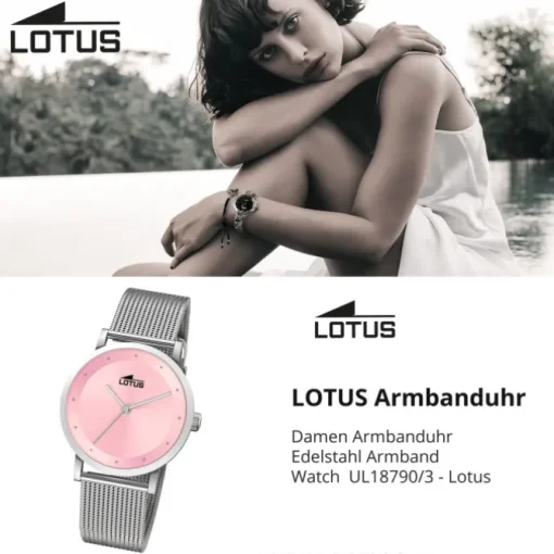 Lotus Damenuhr Edelstahl silber Lotus Classic Armbanduhr UL18790/3
