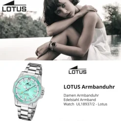 Lotus Damenuhr Edelstahl silber Lotus Classic Armbanduhr UL18937/2