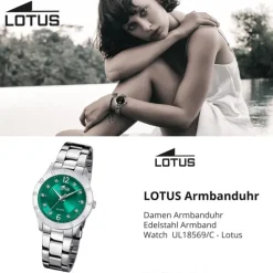 Lotus Damenuhr Edelstahl silber Lotus Classic Armbanduhr UL18569/C