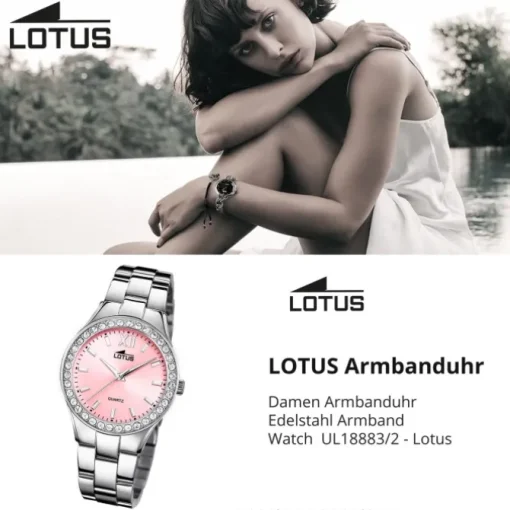 Lotus Damenuhr Edelstahl silber Lotus Classic Armbanduhr UL18883/2