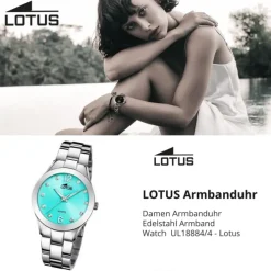 Lotus Damenuhr Edelstahl silber Lotus Classic Armbanduhr UL18884/4