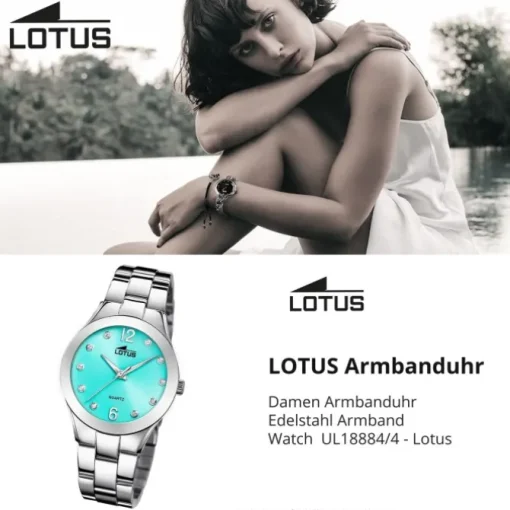 Lotus Damenuhr Edelstahl silber Lotus Classic Armbanduhr UL18884/4