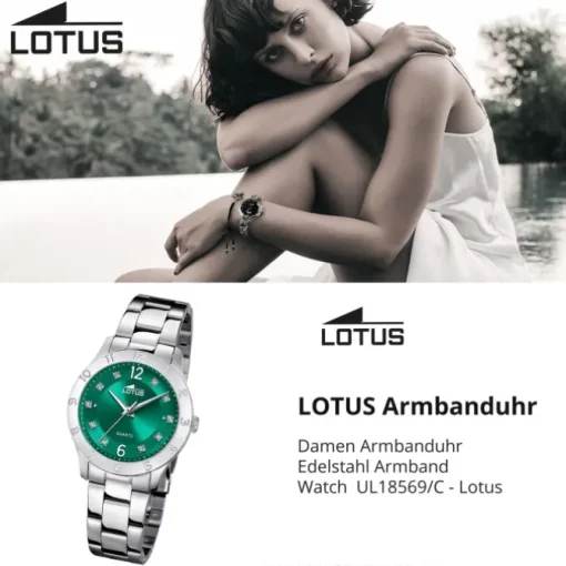 Lotus Damenuhr Edelstahl silber Lotus Classic Armbanduhr UL18569/C