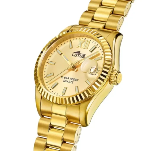 Lotus Damenuhr Edelstahl gold Lotus Classic Armbanduhr UL18932/2