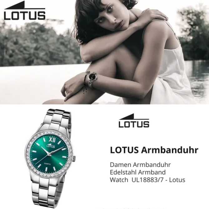 Lotus Damenuhr Edelstahl silber Lotus Classic Armbanduhr UL18883/7