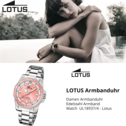 Lotus Damenuhr Edelstahl silber Lotus Classic Armbanduhr UL18937/4