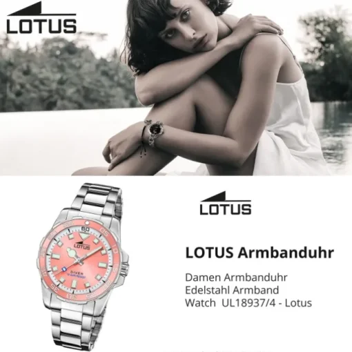 Lotus Damenuhr Edelstahl silber Lotus Classic Armbanduhr UL18937/4