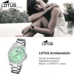Lotus Damenuhr Edelstahl silber Lotus Classic Armbanduhr UL18937/5