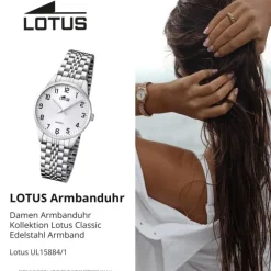Lotus Damenuhr Edelstahl silber Lotus Classic Armbanduhr UL15884/1
