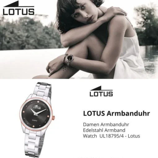 Lotus Damenuhr Edelstahl silber Lotus Classic Armbanduhr UL18795/4
