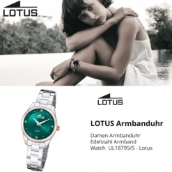 Lotus Damenuhr Edelstahl silber Lotus Classic Armbanduhr UL18795/5