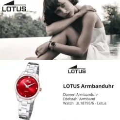 Lotus Damenuhr Edelstahl silber Lotus Classic Armbanduhr UL18795/6