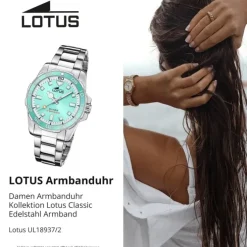 Lotus Damenuhr Edelstahl silber Lotus Classic Armbanduhr UL18937/2