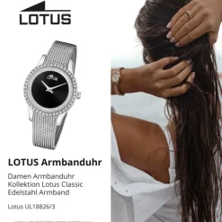 Lotus Damenuhr Edelstahl silber Lotus Classic Armbanduhr UL18826/3