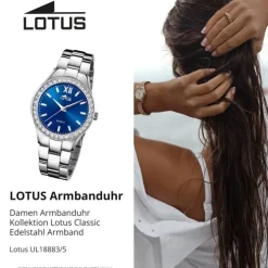 Lotus Damenuhr Edelstahl silber Lotus Classic Armbanduhr UL18883/5