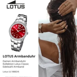 Lotus Damenuhr Edelstahl silber Lotus Classic Armbanduhr UL18883/6