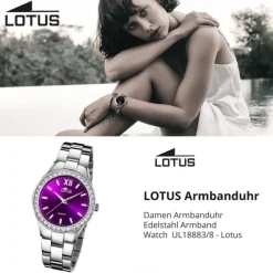 Lotus Damenuhr Edelstahl silber Lotus Classic Armbanduhr UL18883/8