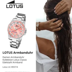 Lotus Damenuhr Edelstahl silber Lotus Classic Armbanduhr UL18937/4
