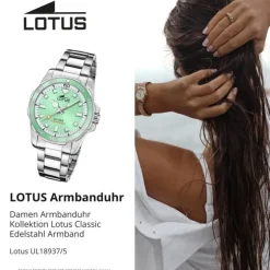 Lotus Damenuhr Edelstahl silber Lotus Classic Armbanduhr UL18937/5
