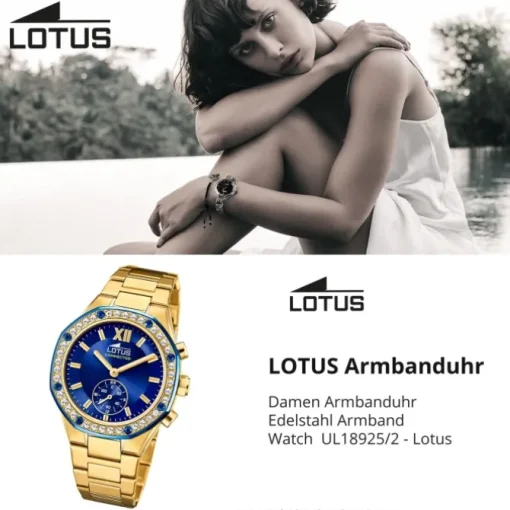 Lotus Damenuhr Edelstahl gold Lotus Classic Armbanduhr UL18925/2