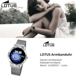 Lotus Damenuhr Edelstahl silber Lotus Multifunktion Armbanduhr UL50035/1