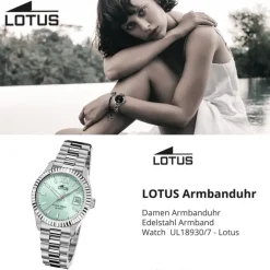 Lotus Damenuhr Edelstahl silber Lotus Classic Armbanduhr UL18930/7