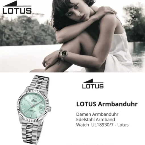 Lotus Damenuhr Edelstahl silber Lotus Classic Armbanduhr UL18930/7