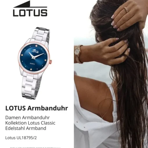 Lotus Damenuhr Edelstahl silber Lotus Classic Armbanduhr UL18795/2
