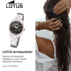 Lotus Damenuhr Edelstahl silber Lotus Classic Armbanduhr UL18795/4