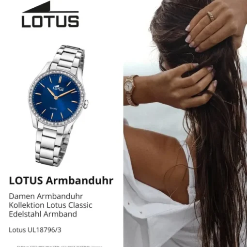 Lotus Damenuhr Edelstahl silber Lotus Classic Armbanduhr UL18796/3