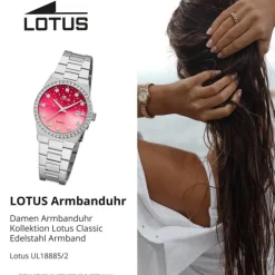 Lotus Damenuhr Edelstahl silber Lotus Classic Armbanduhr UL18885/2
