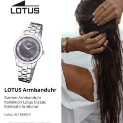 Lotus Damenuhr Edelstahl silber Lotus Classic Armbanduhr UL18889/4