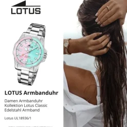 Lotus Damenuhr Edelstahl silber Lotus Classic Armbanduhr UL18936/1