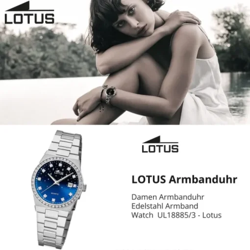 Lotus Damenuhr Edelstahl silber Lotus Classic Armbanduhr UL18885/3