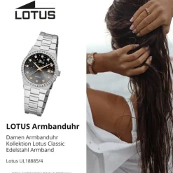 Lotus Damenuhr Edelstahl silber Lotus Classic Armbanduhr UL18885/4