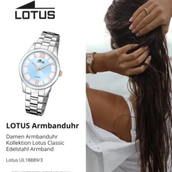 Lotus Damenuhr Edelstahl silber Lotus Classic Armbanduhr UL18889/3