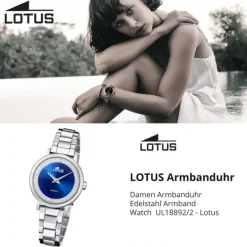 Lotus Damenuhr Edelstahl silber Lotus Classic Armbanduhr UL18892/2