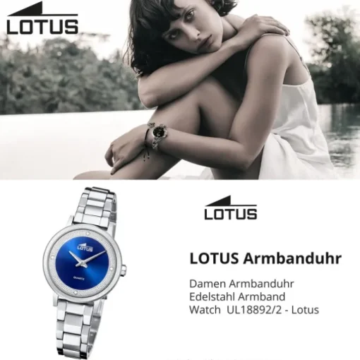 Lotus Damenuhr Edelstahl silber Lotus Classic Armbanduhr UL18892/2