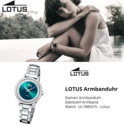 Lotus Damenuhr Edelstahl silber Lotus Classic Armbanduhr UL18892/5