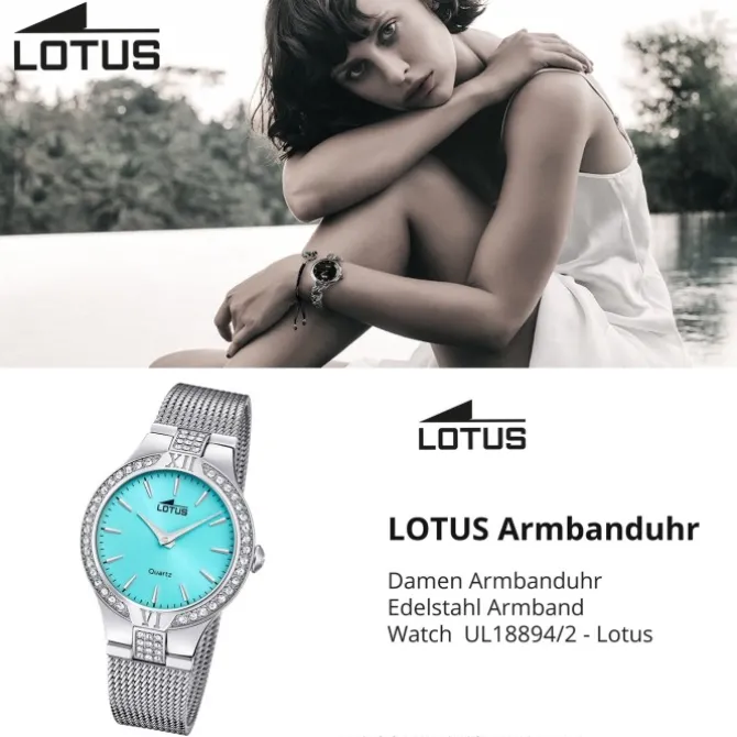 Lotus Damenuhr Edelstahl silber Lotus Classic Armbanduhr UL18894/2